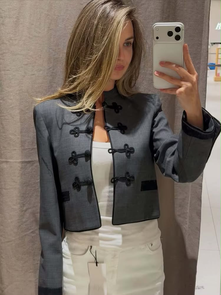 Napoleon Jacket – Grey & Black