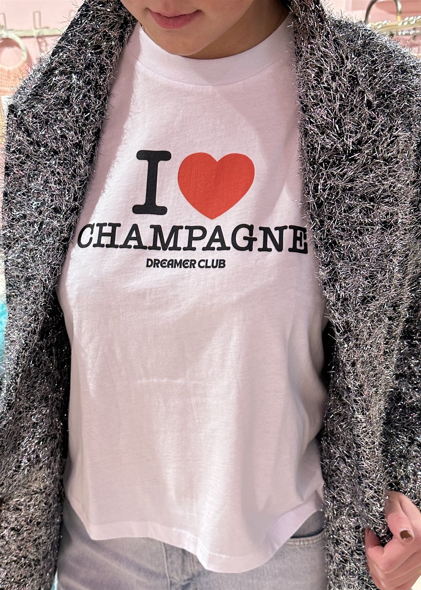 Dreamer I Love Champagne Tee