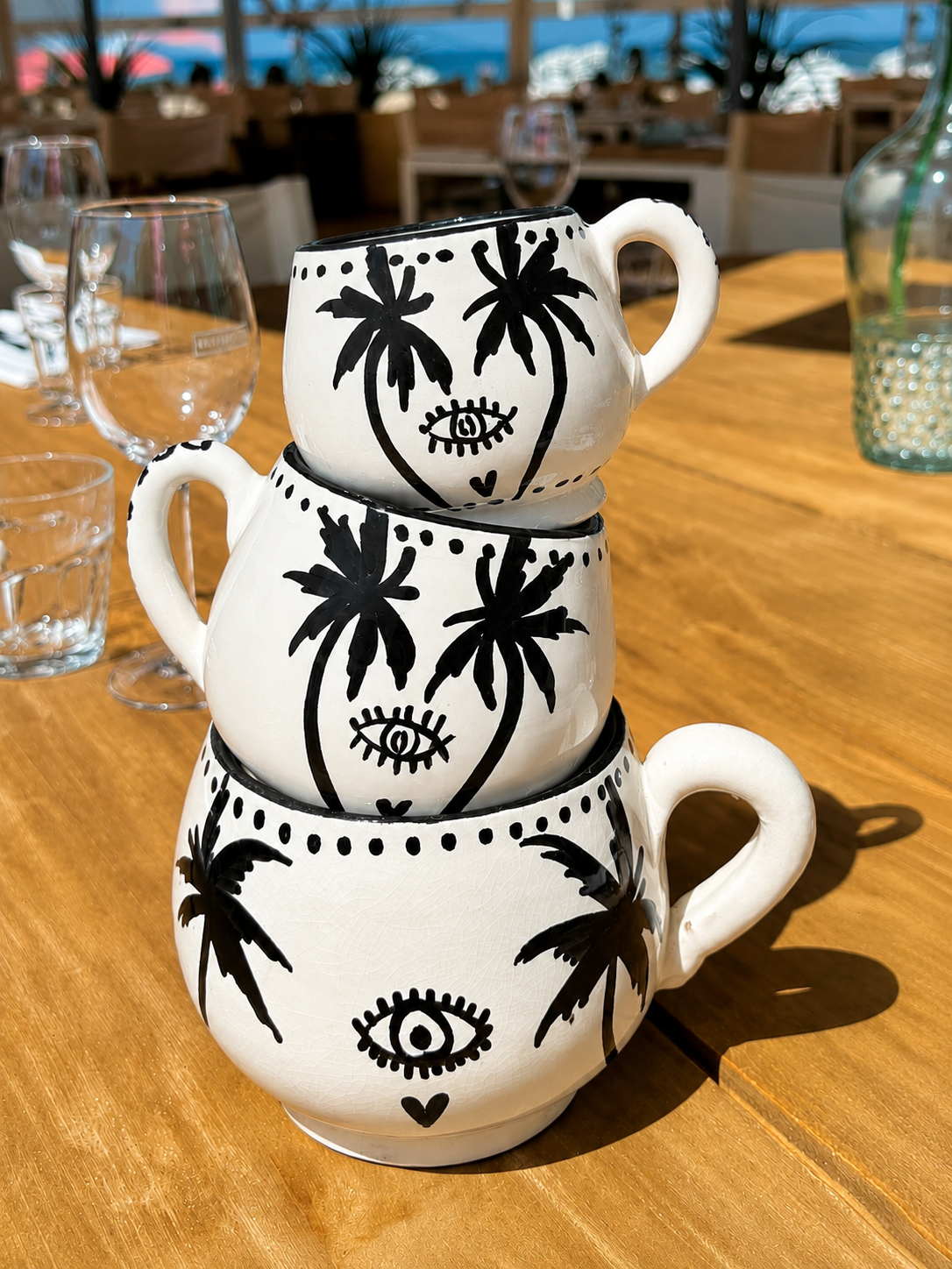 Tea Cup Large – Palm Tree