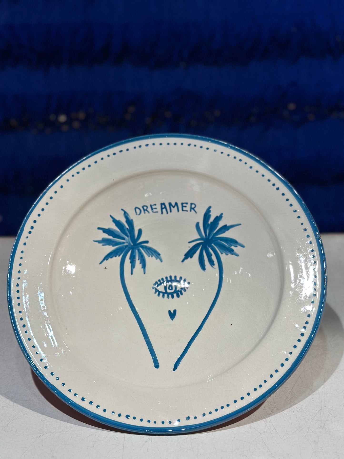 Dreamer Palmtree Salade schaal Turquoise