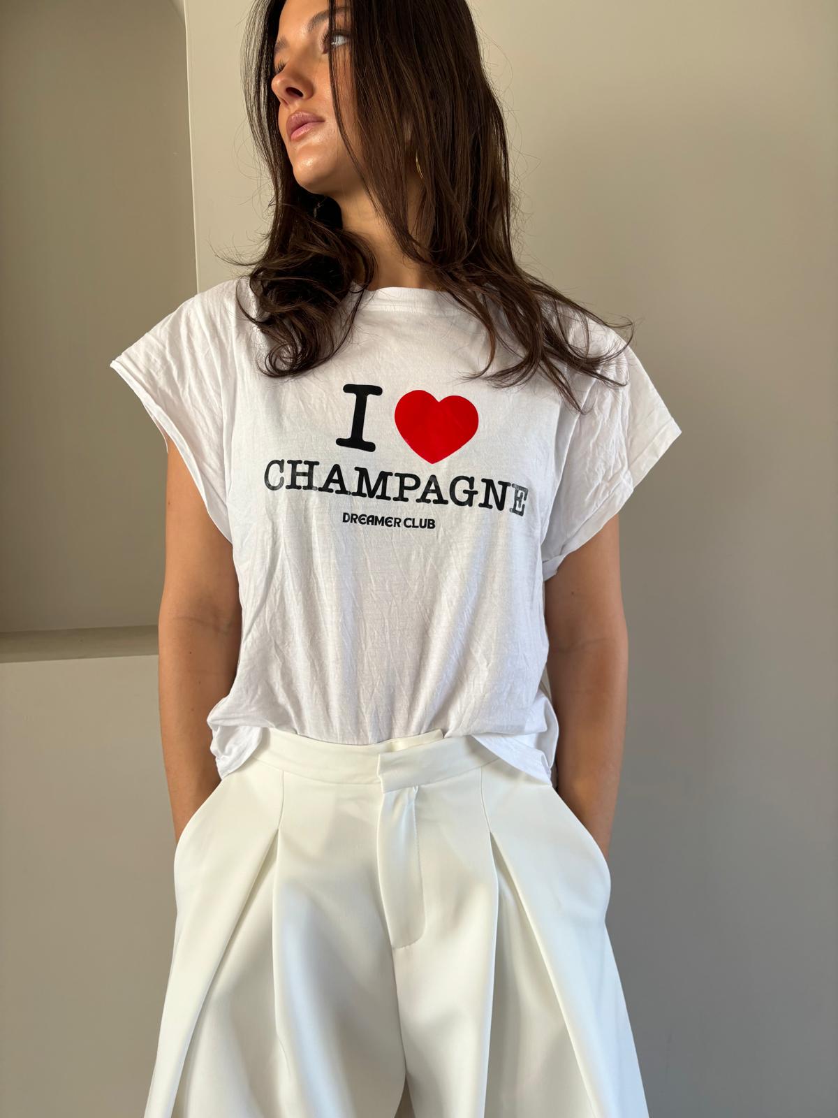 Dreamer I ❤️ Champagne Tee