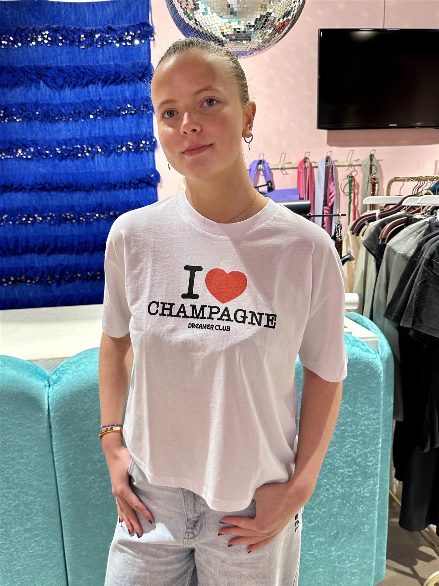 Dreamer I Love Champagne Tee