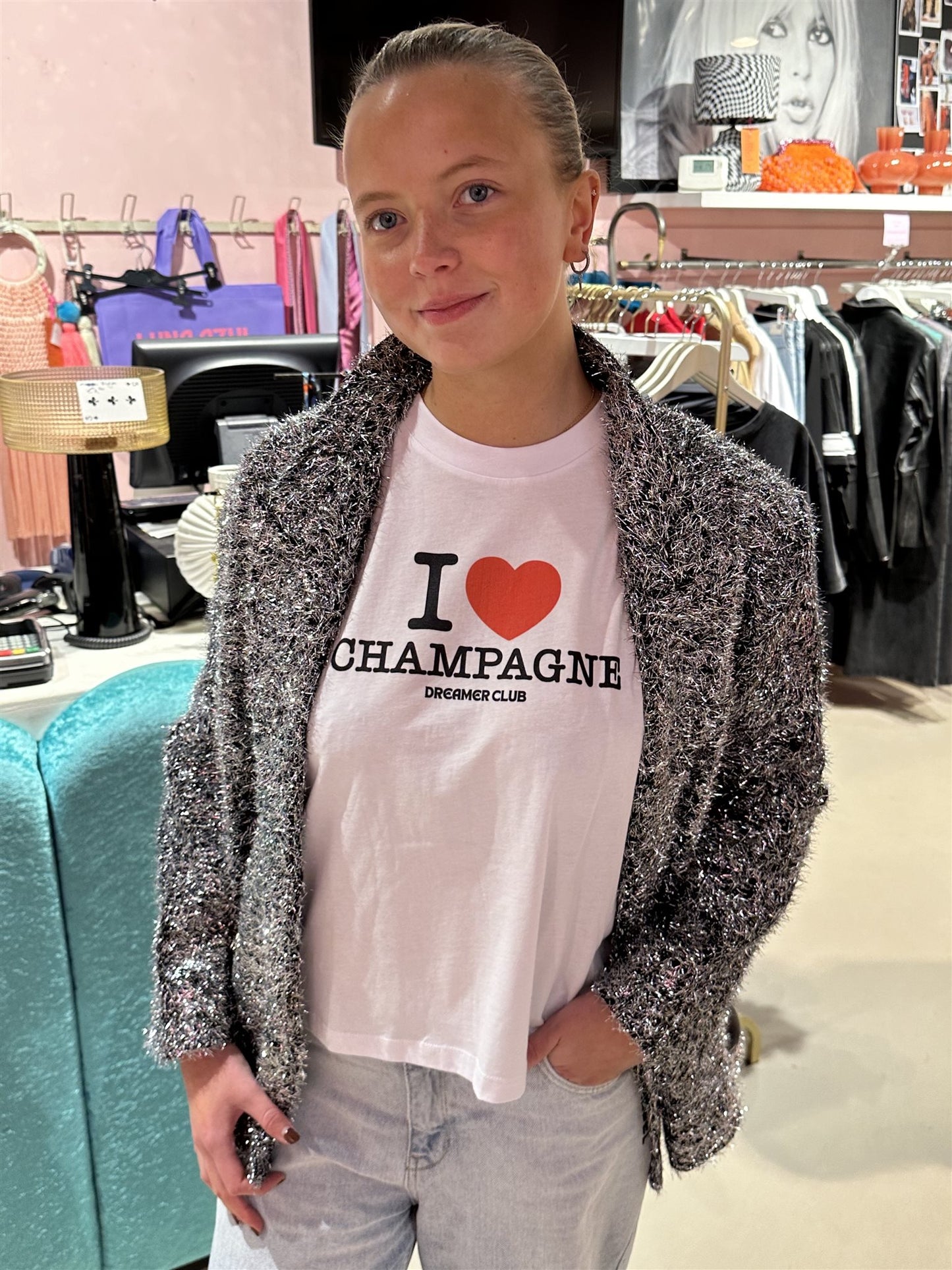 Dreamer I Love Champagne Tee