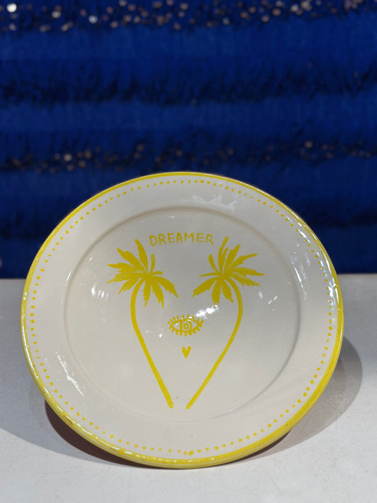 Dreamer Palmtree Salade schaal Yellow